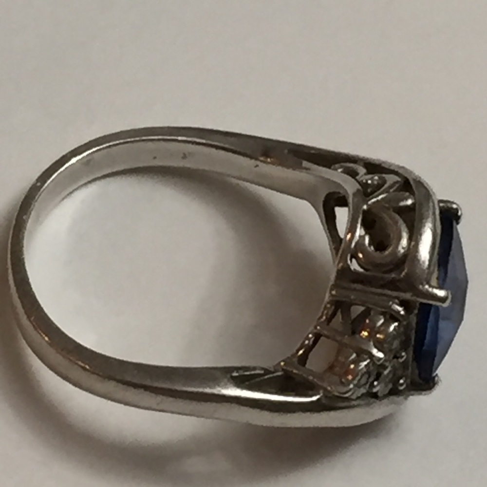 Three gemstone 925 sterling silver rings-sapphire by Vahan - Picture 8 of 8